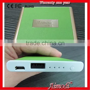 Super Slim Power Bank Pack Portable External Battery Backup Mobile Power Charger for Apple & Android Devices Aimodi-P6 thumbnail-1