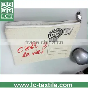 Recommend Trade Assurance Provided 100% Eco-friendly Jute Linen Small Zipper Canvas Cosmetic Pouch With Personal Logo(LCTB01111) thumbnail-2