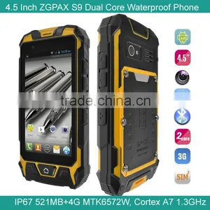 4.5 Inch PI67 ZGPAX S9 Android 4.2.2 Dual Core 512MB +4GB 8.0MP 854*480px thumbnail-1