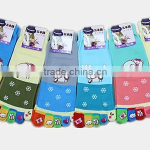 Women's Five Toe Socks,Rilakkuma Toe Socks, Lovey Cartoon Toe Socks thumbnail-1