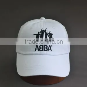 White Cotton Baseball Washed Cap thumbnail-2