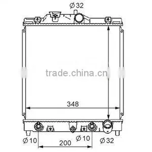 Aluminum Radiator for HONDA Civic thumbnail-1