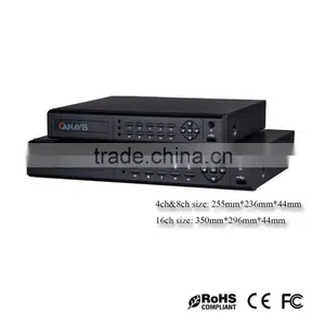1080P Real-time Playback DVR for Home Security Camera System CCTV Kit 4ch h 264 DVR Red/sliver Not Include Hard Drive thumbnail-4