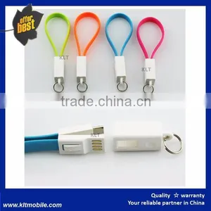 Keychain Data Cable 2 in 1 PVC Material Data Cable thumbnail-4