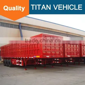 Interlink Livestock Cargo Fence Truck Trailer , 3 Axle Fence Semi Trailer for Sale --FOB 10000 thumbnail-4