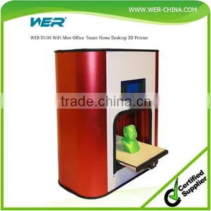 WER D100 4.5 Colorful Capacitive Touch Screen Pre-assembled WiFi Mini Office Home Desktop 3D Printer thumbnail-1