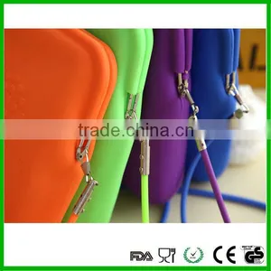 High Quality Candy Colors Silicone Waterproof Shoulder Bag Tote Bag thumbnail-3
