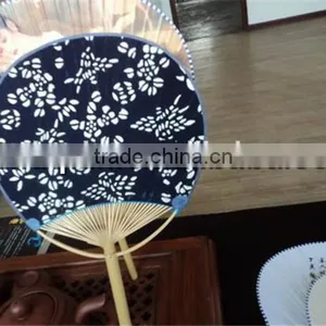 High Quality Print on Paper Tool Bamboo Handle Fans Use thumbnail-5