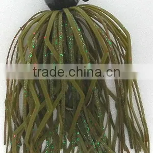 Jig Head Lure; Jig Head With Rubber Skirt thumbnail-1