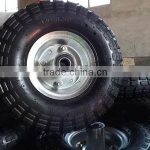 4.10/3.50-4 Tubeless Rubber Tyre/wheel thumbnail-1