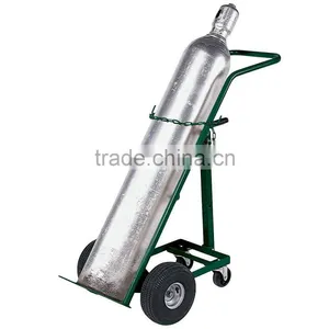Folding Gas Cylinder Truck - 1-Cylinder Capacity - 10" Semi-Pneumatic Wheels thumbnail-1
