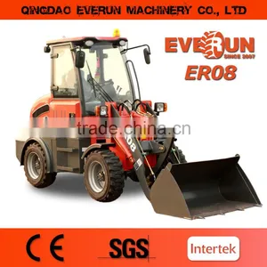 Everun New Style ER08 Mini Wheel Loader With Hydraulic Transmission thumbnail-1