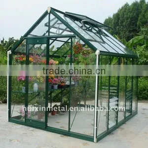 Deluxe Cottage Tempered Glass Elegant Greenhouses HX91303 thumbnail-1