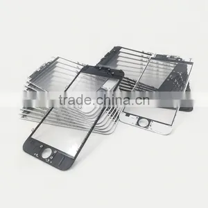 For IPhone Black White Orginal Panel Glass + Bezel Frame Cold Press +oca Assembly LCD Repair OCA Machines thumbnail-3