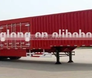 China Manufacturers 3 Axles Cargo Box Trailer thumbnail-3