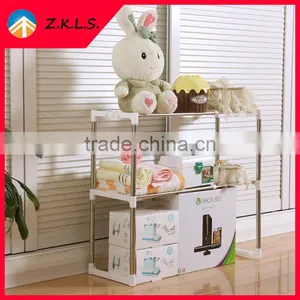 Scalable 2 Tier Kitchen Microwave Oven Storage Hanger Rack thumbnail-3