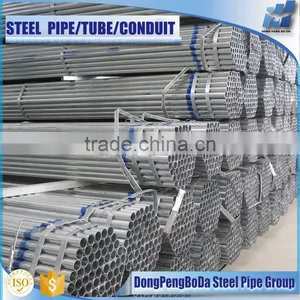 Round gi Tubes in Stock 219mm Erw Carbon Pre Galvanized Pipe thumbnail-2