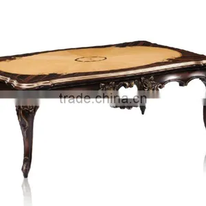 Luxury Antique Style Wooden Coffee Table, Italian Style Centre Coffee Table Furniture thumbnail-1