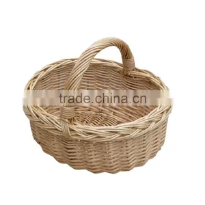 Small Wicker Shopping Basket Child's Size Mini Shopping Wicker Basket thumbnail-1