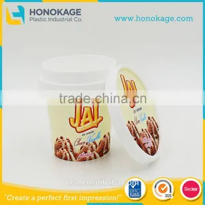 Customized Ice Cream Containers, Insulated Ice Cream Cup With Lids, High Quality Ice Cream Tub Containers thumbnail-1