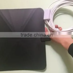 Digital Indoor TV Antenna With Amplifier Flat High Gain DVB-T/T2 VHF/UHF Amplified TV Antenna 50 Miles Range thumbnail-3