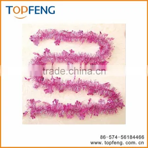 Christmas Tinsel With Snowflake/stage Decoration for Festival/christmas Wired Tinsel Garland thumbnail-1