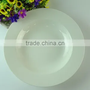 White Ceramic 10inch Soup Plates thumbnail-2