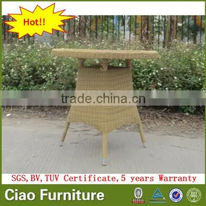Outdoor Teak Wood Furniture Rattan Dining Table Designs thumbnail-3