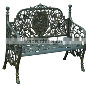 Trade Assurance Garden Furniture Antique Cast Iron Bench Supplier thumbnail-2