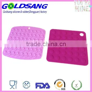 Square Silicone Non Slip Cup Pot Holder Insulated Mat Table Coaster thumbnail-2