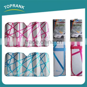 TOPRANK ALUMINIUM CAR SUNSHADE, FRONT WINDSHIELD PRINTING SUNSHADE, BUBBLE CARCOOL thumbnail-1