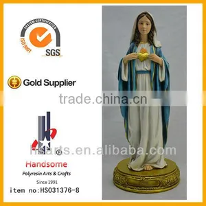 12 Inch Resin Decoration Religious Gift Virgin Mary Statues thumbnail-2