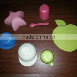 OEM Available No Pollution Food Grade Bamboo Fiber Kids Dinnerware Sets thumbnail-2