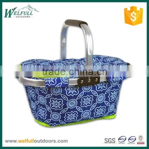 Picnic Basket Bag,Foldable Insulated Cooler Picnic Basket Bag thumbnail-1