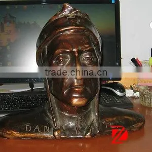 Famous Egyptian Bronze Dante Bust Statues thumbnail-1