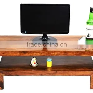 Unique Design Wooden TV Table With Lower Shelf thumbnail-1
