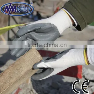NMSAFETY Polyester Liner Nitrile Dipped Gloves thumbnail-1