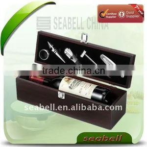 5 Pcs 1 Bottle Wooden Box Wine Set thumbnail-1