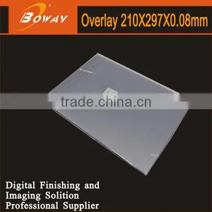 HUPU BOWAY 210X297X0.08mm Consumptive Overlay Card Material thumbnail-1