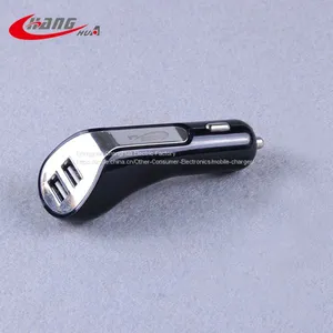 Black Color 5V2A Portable Dual Usb Car Battery Charger thumbnail-4
