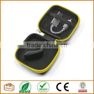 Yellow Color Square Shaped Carrying Hard Case Storage Bag for MP3/MP4 Bluetooth Earphone thumbnail-3