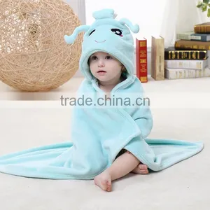 Wholesale Animal Shape Baby Bathrobe With Hood Baby Blankets thumbnail-3