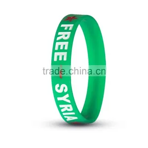 Syria Products/ Bracelet/ Flag Map Wristband/Syria Flag Silicone Bracelet/Free Syria Products thumbnail-1