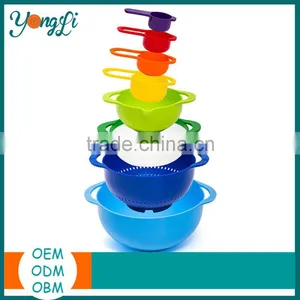 Colorful Stackable Bowls For Baking 8-Piece Measuring Mixing Bowl Set thumbnail-2