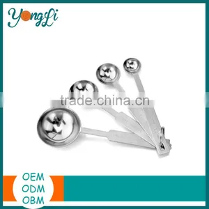 Metal Cooking Measur Tools 4pieces Set Stainless Steel Kitchen Cups Measuring Tools thumbnail-3