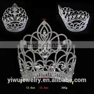 2015 New Design Big Full Round Pageant Pageant Kings Crown H172-150 thumbnail-2