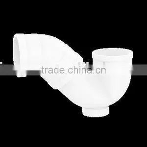 Factory Price Manufacturer Good Quality PVC Fitting UPVC Rubber Joint Plastic Fitting for Drainage GB Elbow P-TRAP With Port thumbnail-1