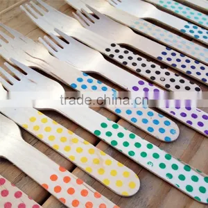 2017 Customize Packing Travel Cutlery Set Disposable Wooden Cutlery thumbnail-3