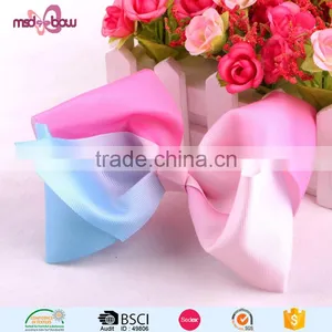 New Design Printed Grosgrain Ribbon Hair Bows Bulk for Girls thumbnail-2