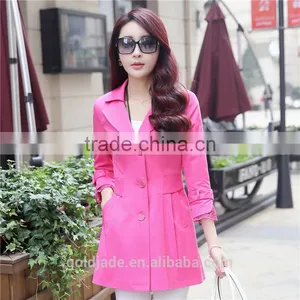 Fashion Ladies Coats Long Spring Trench Coat for Women Outdoor Jacket thumbnail-1